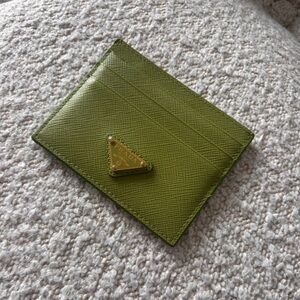 Prada Saffiano Leather Card Case Perfect Used
